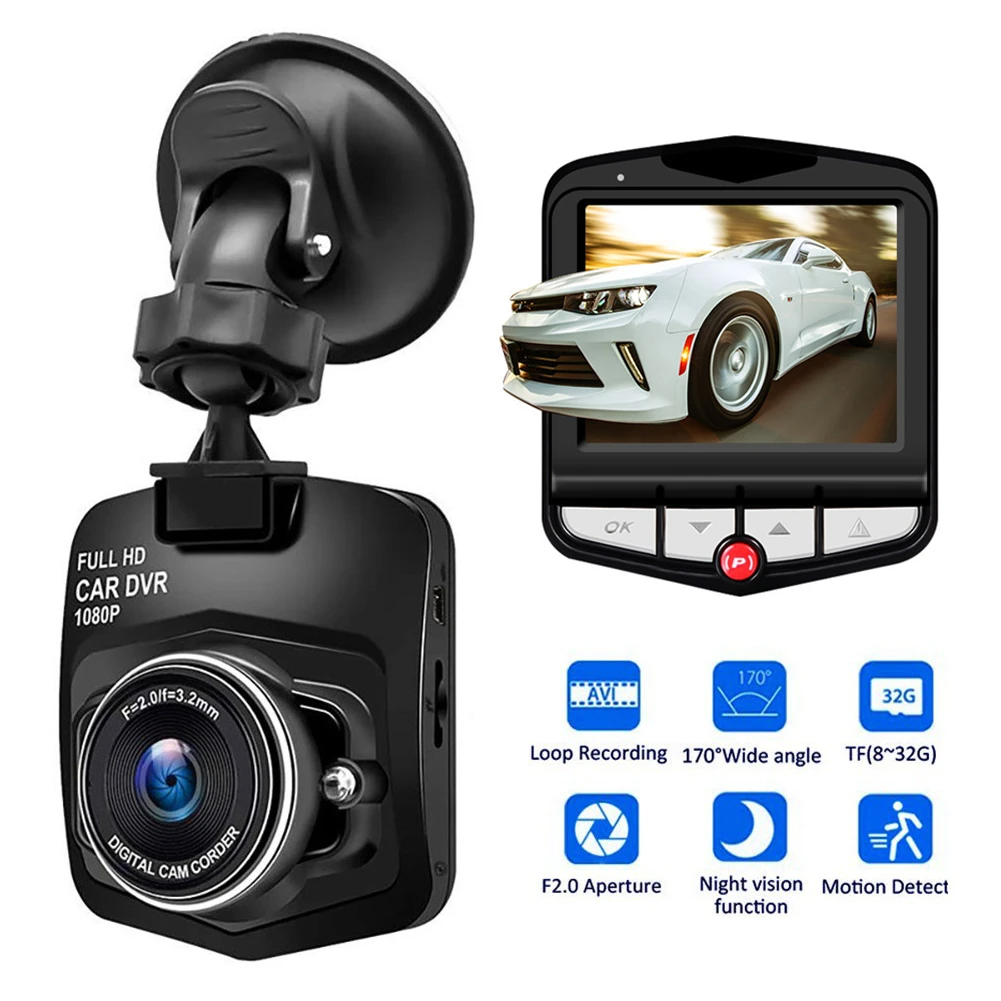 2.4-Inch 1080p Dash Cam with Night Vision