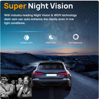 Dual Dash Cam with 1080P Night Vision