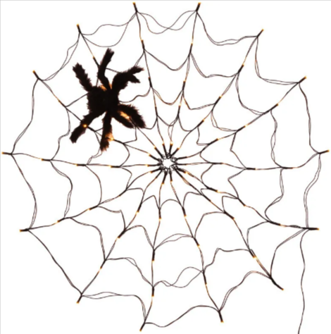 70-LED Halloween spider web light product details