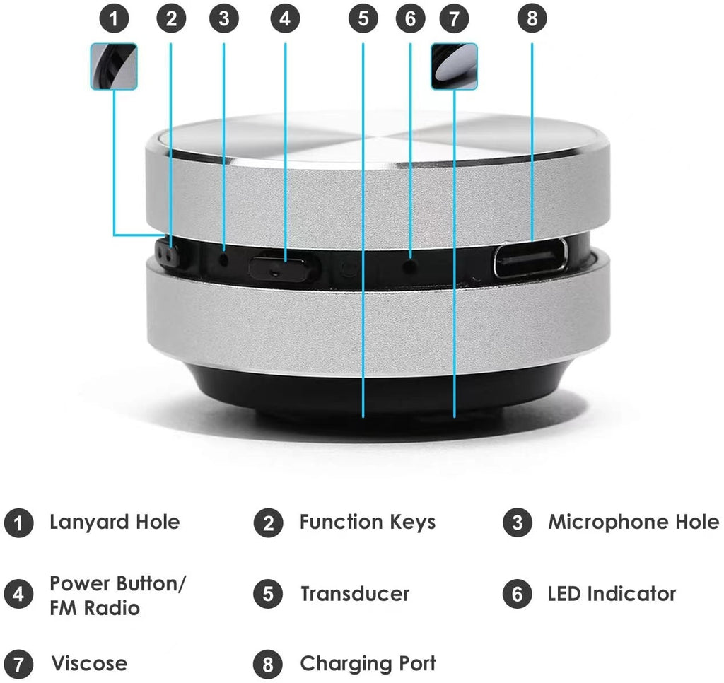 Magnetic Mini Bluetooth Speaker