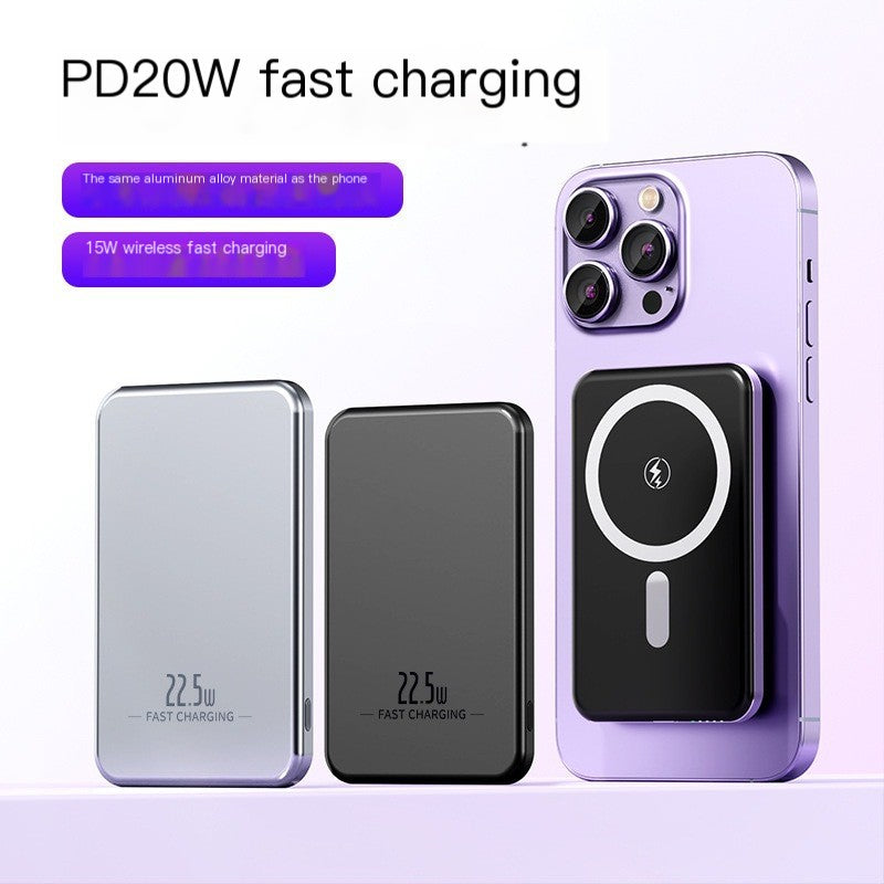 Magnetic Aluminum Wireless Power Bank