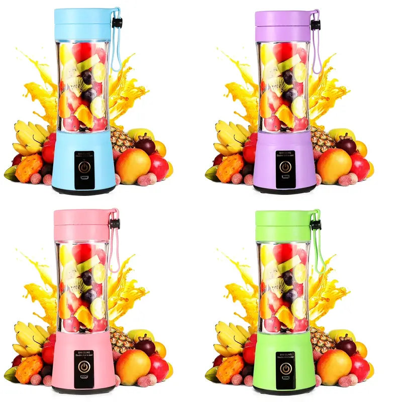 380ML Portable USB Blender with 6 Blades for Smoothies