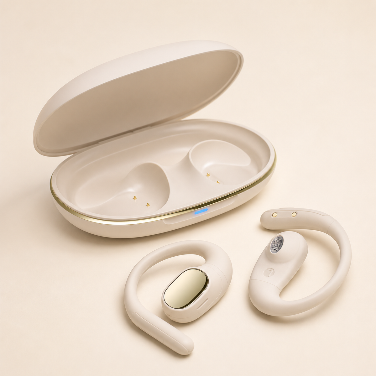 Open-Ear Wireless Headphones with charging case