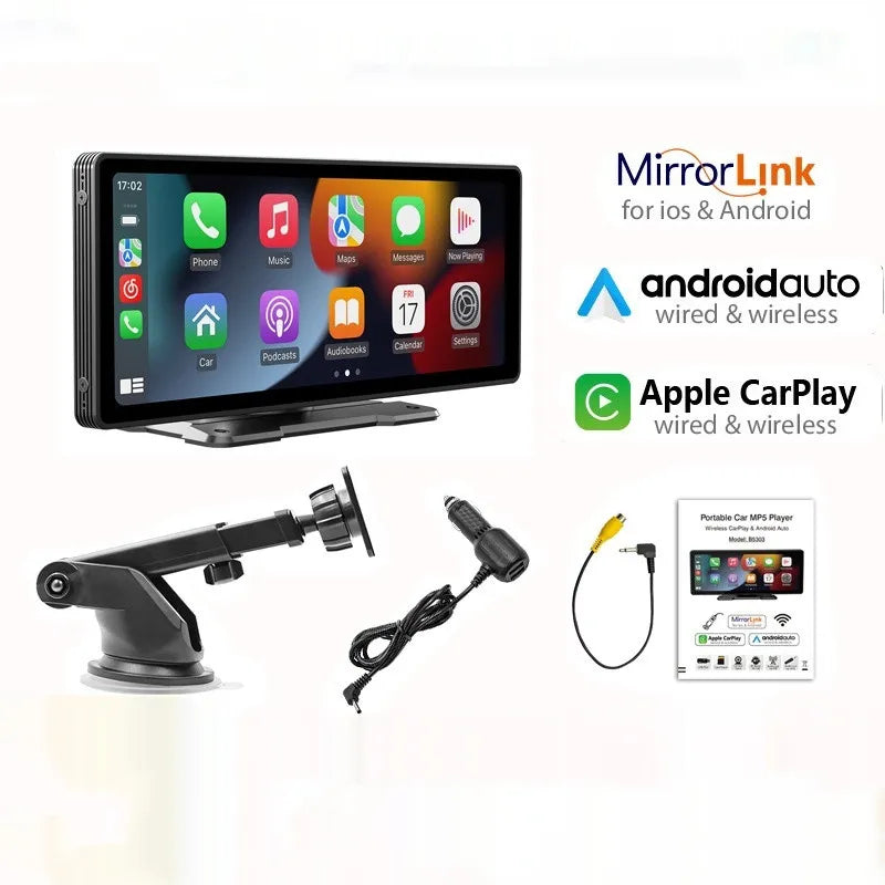 10.26-Inch Wireless Car Display with Camera Options