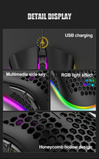 Rechargeable Wireless Gaming Mouse with RGB
