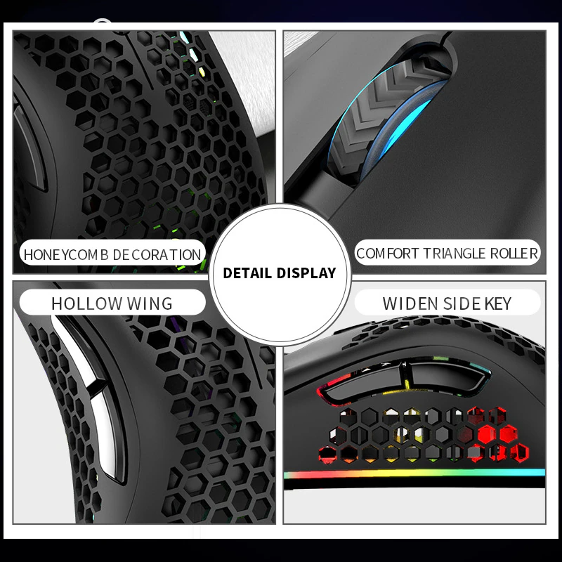 Rechargeable Wireless Gaming Mouse with RGB