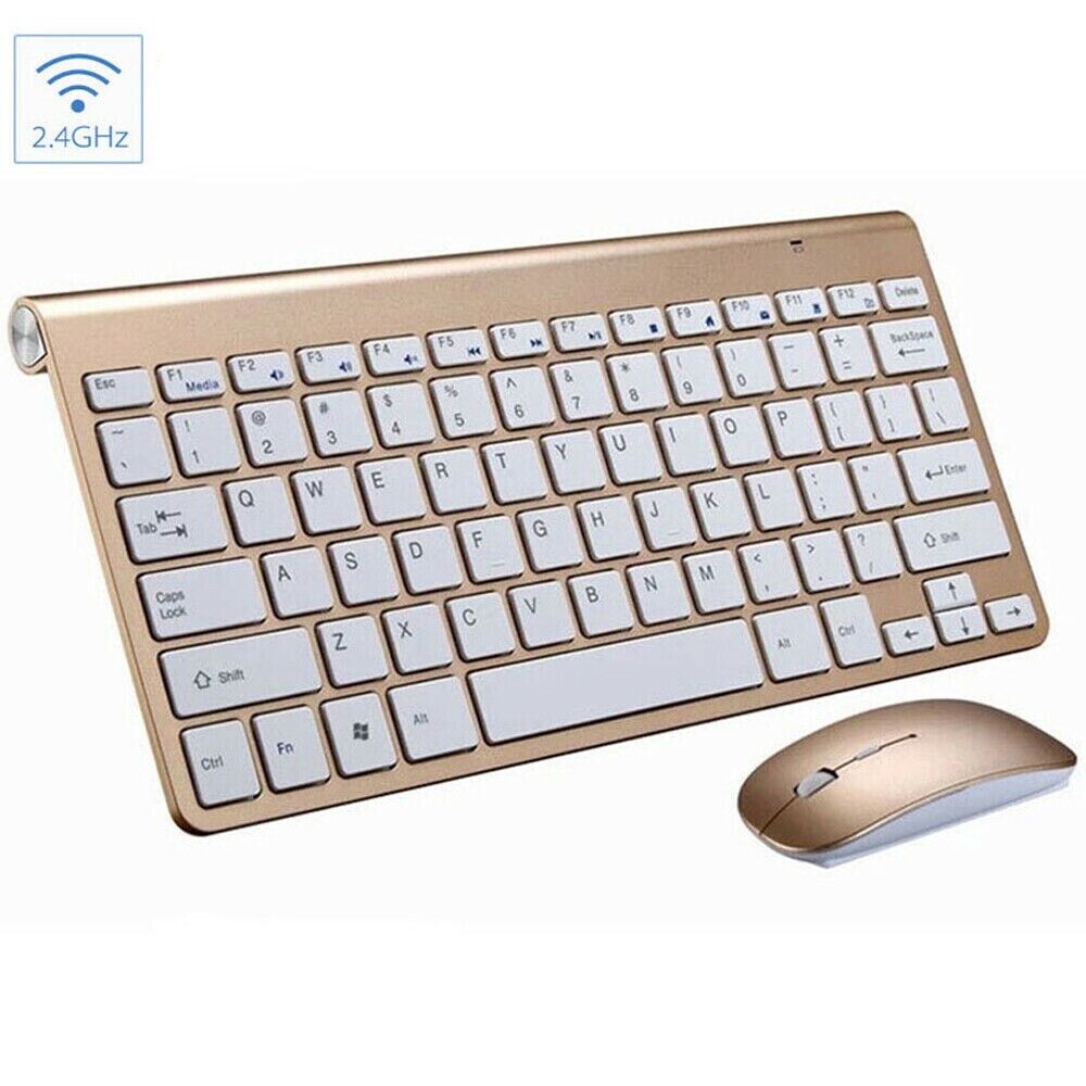 Compact Wireless Keyboard & Mouse Set