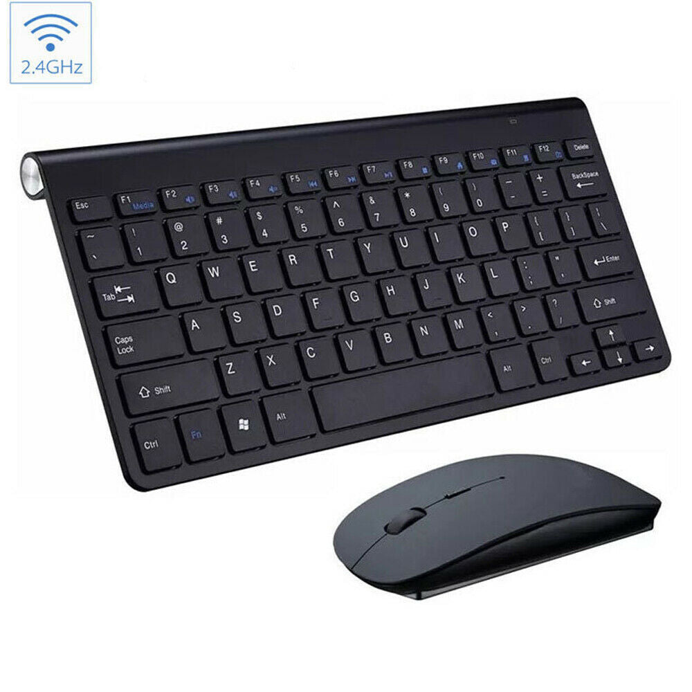 Compact Wireless Keyboard & Mouse Set