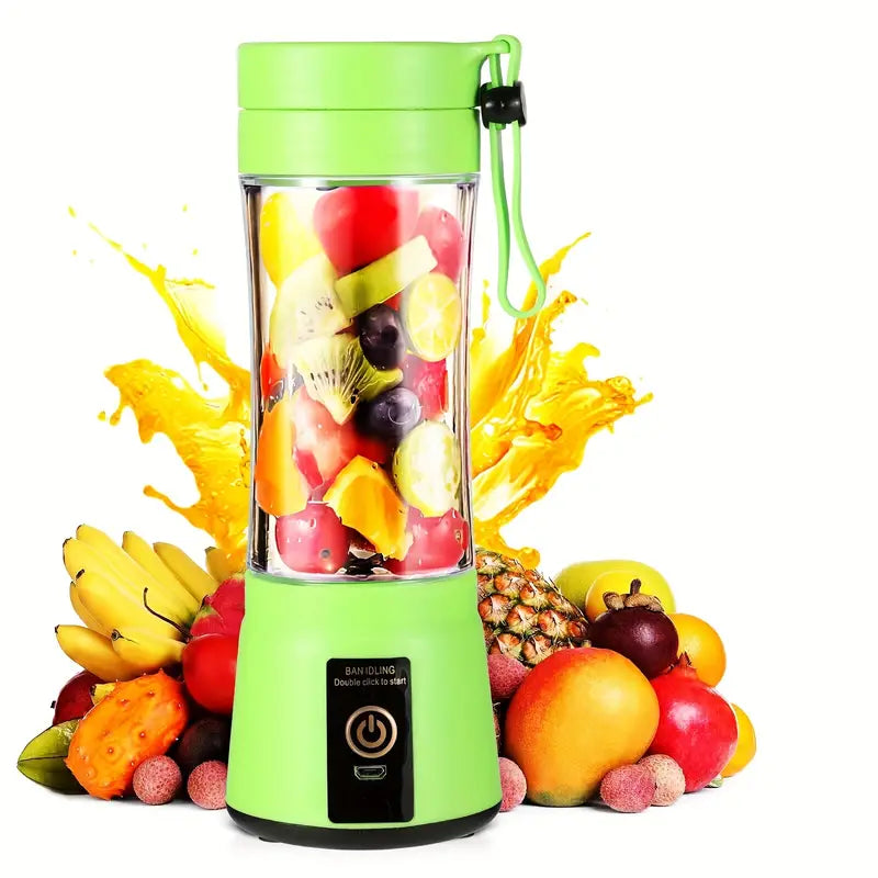 380ML Portable USB Blender with 6 Blades for Smoothies