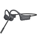 Open-Ear Bone Conduction Headset with Boom Mic