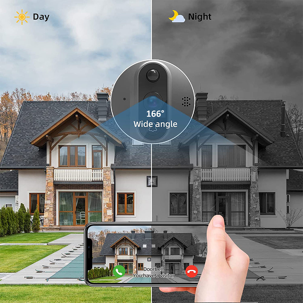 Smart Tuya 1080P WiFi Doorbell Camera with Audio