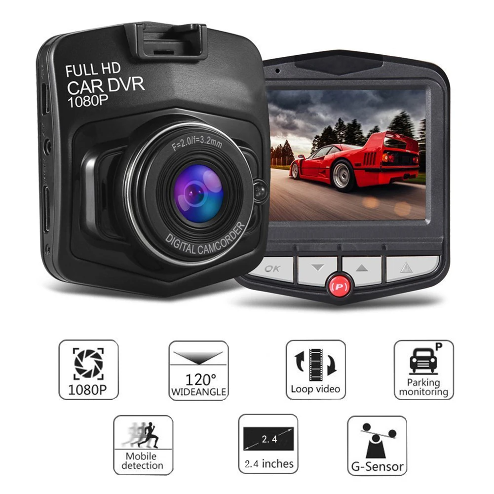 2.4-Inch 1080p Dash Cam with Night Vision