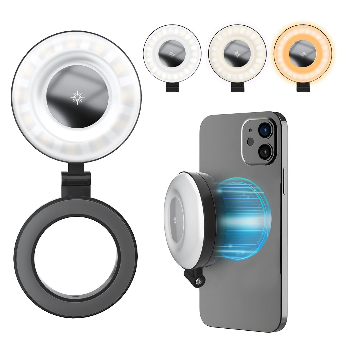 Magnetic Rechargeable Phone Ring Light