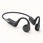 Open-Ear Bone Conduction Headphones on warm-white studio background