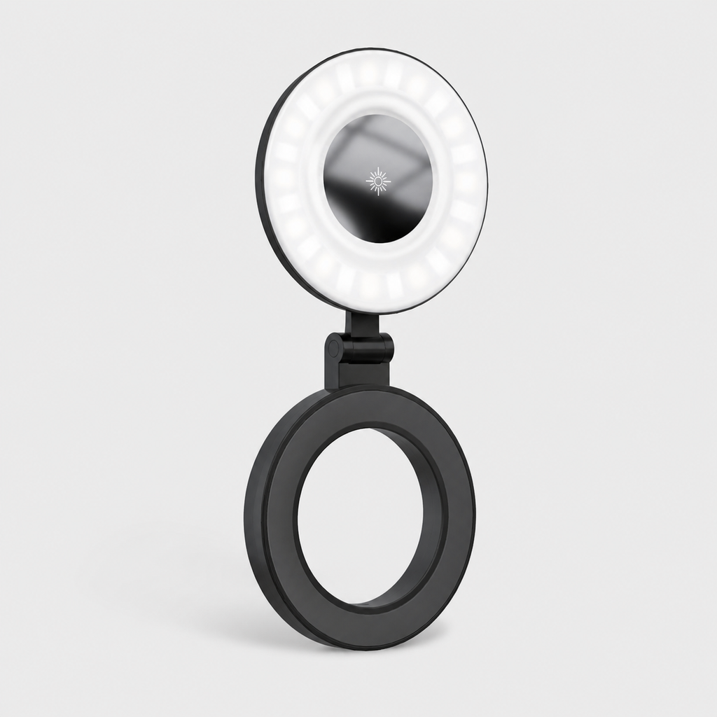 Magnetic Rechargeable Phone Ring Light open view