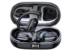 Smart Translation Earbuds with open charging case on a transparent background